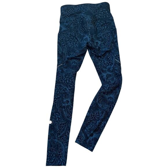 NWOT Rare Lululemon Run On Tight 25" Multi Pocket Nouveau Mach Blue Black Size 2 - Picture 10 of 15